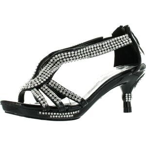 Forever Link Glamour-36K Black ToddlerG sandals 9 NEW